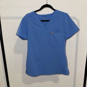 Figs Women’s Ceil Blue Slim Catarina Scrub Top